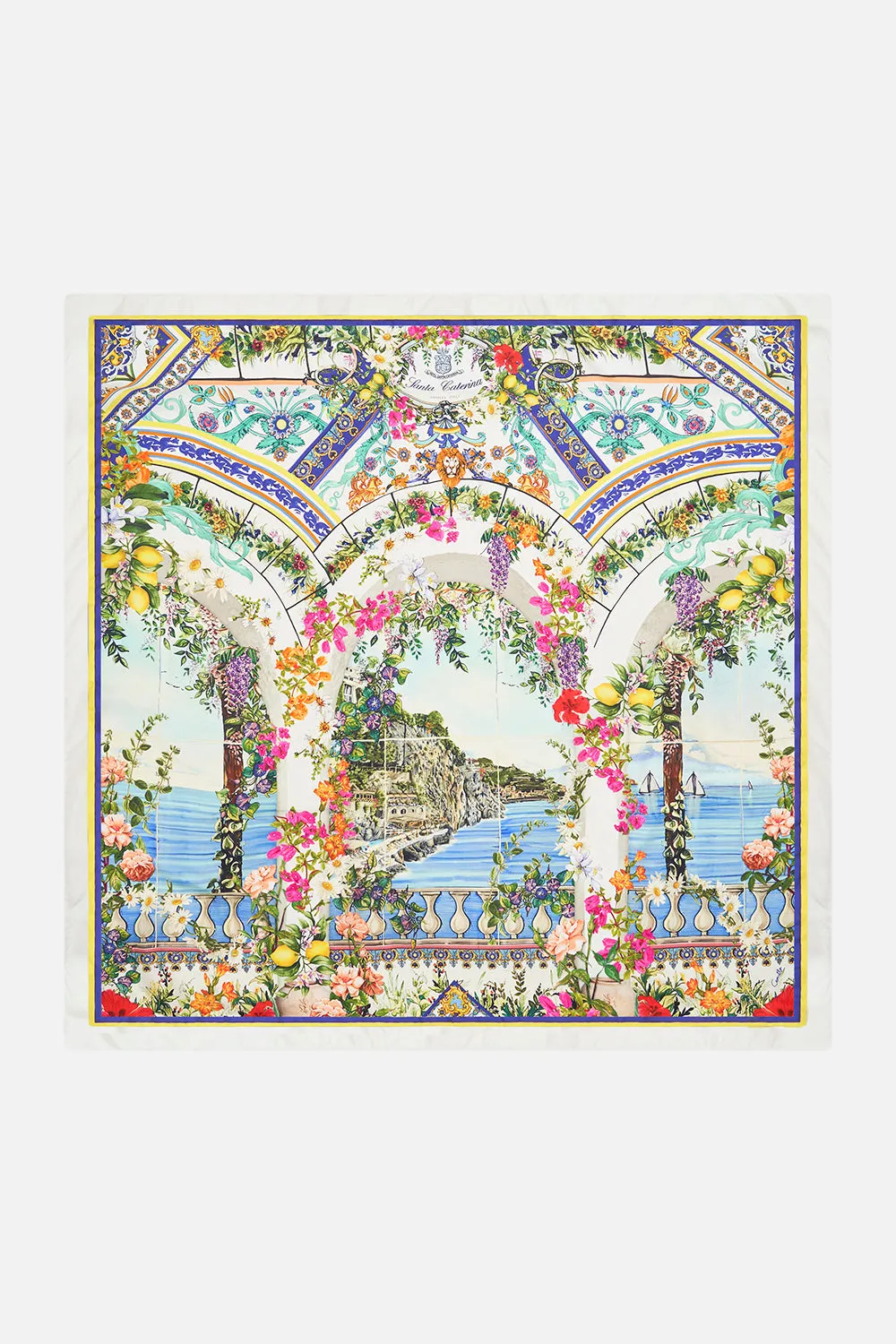 LARGE SQUARE SCARF AMALFI AMORE