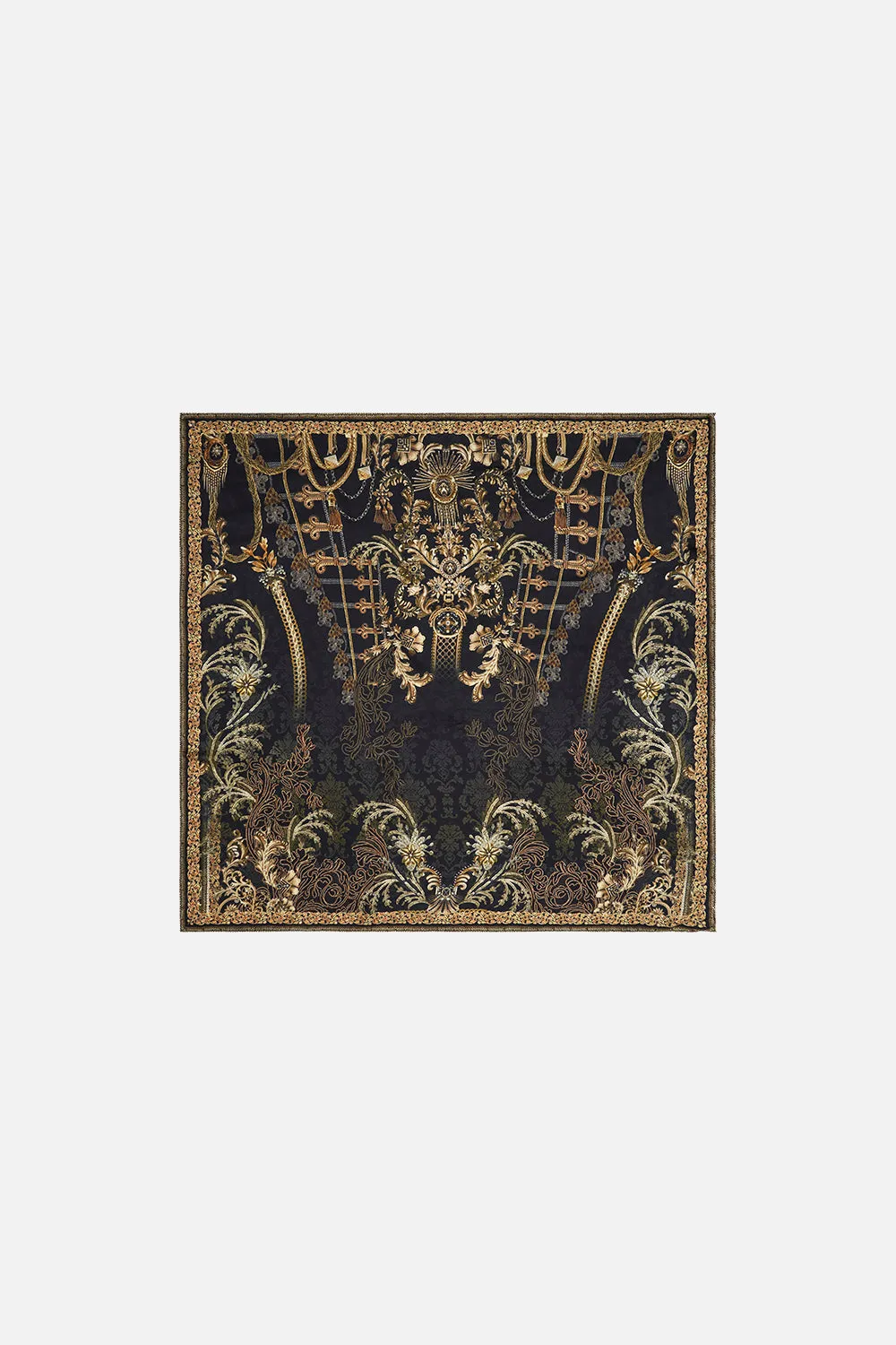 LARGE SQUARE SCARF THE NIGHT IS NOIR