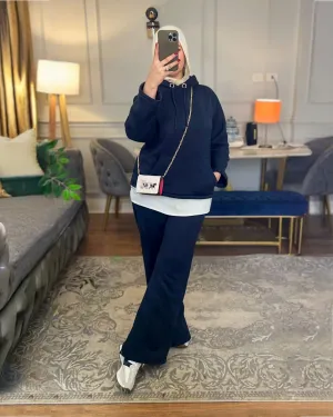 Layered Hoodie Set