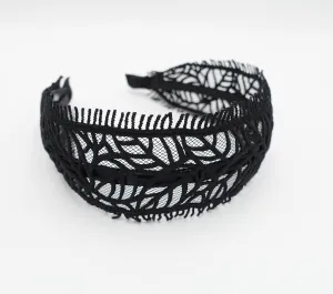 leaf pattern headband punched leave hairband women hair accessory