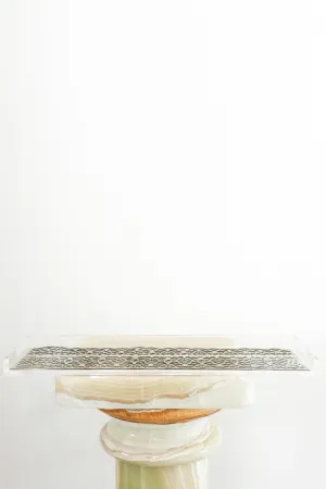 Leather insert tray