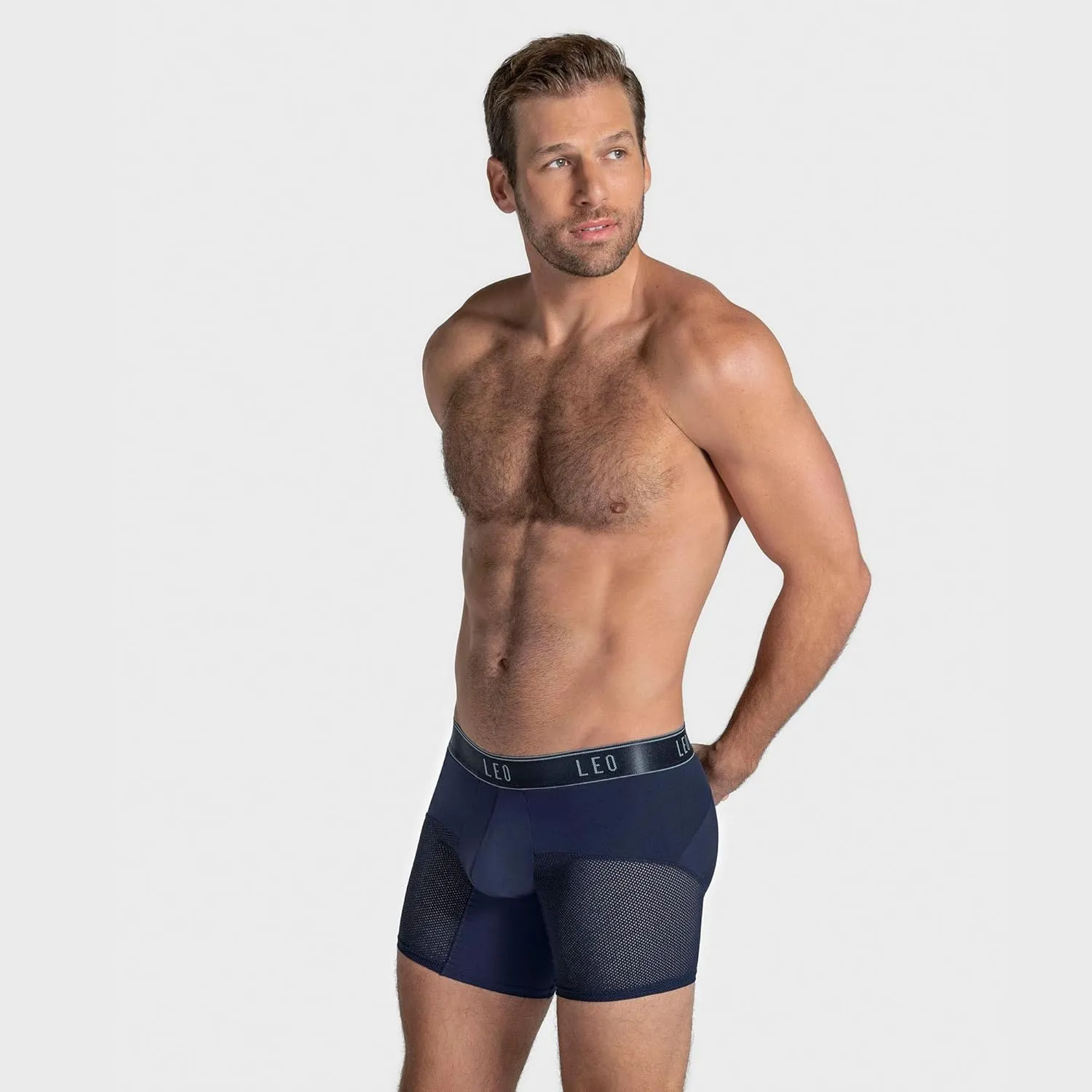 LEO Advanced Mesh Boxer Briefs - Breathable Mens Underwear