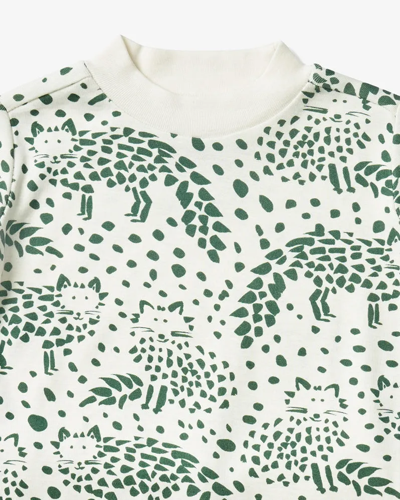 Lewis | Arctic Fox Pajama Set in Pine