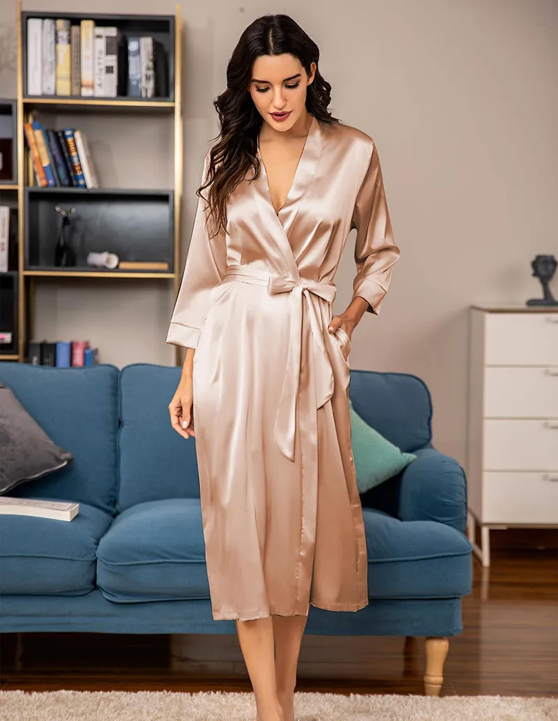 Lightweight Satin Dressing Homewear