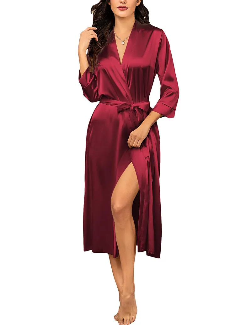 Lightweight Satin Dressing Homewear