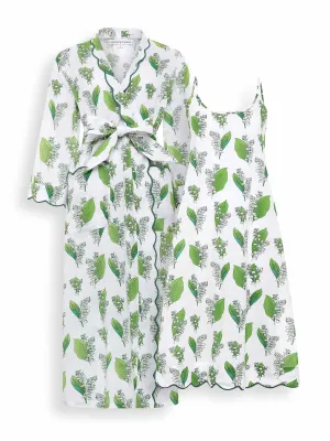 Lily Of The Valley Bundle: Classic Robe   Nightgown