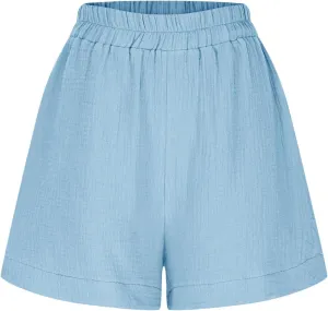 Linen Boxer Shorts for Women Comfy Summer Elastic Waist Pjs Bottoms Loose Sleepwear Lounge Pajama Shorts with Pockets