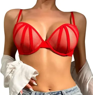 Lingerie for Women Naughty Underwear Print Lingerie Set for Women Sheer Bra and Panty Bra and Panty Sets for Women
