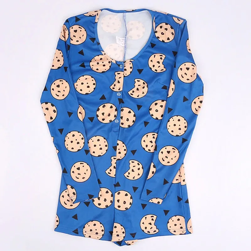 Lisa Cartoon Cookies Printed Onesies