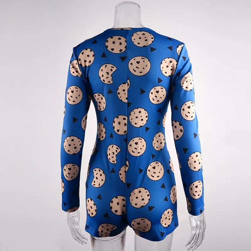 Lisa Cartoon Cookies Printed Onesies