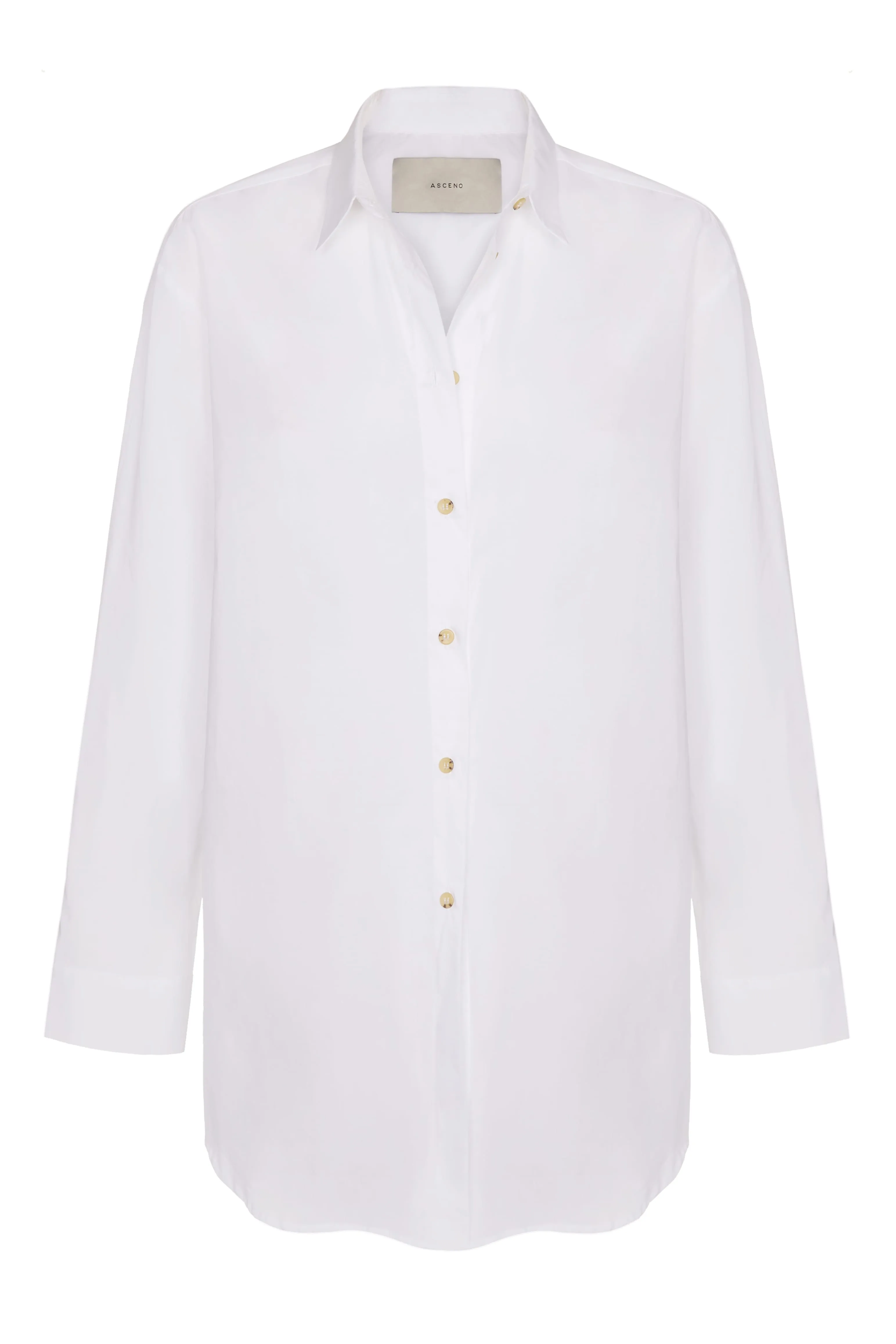 London Pyjama Top White Cotton