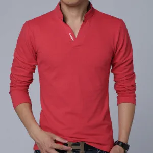 Long Sleeve Slim Polo T-Shirt