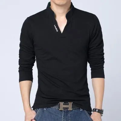 Long Sleeve Slim Polo T-Shirt