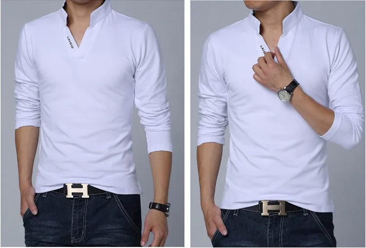 Long Sleeve Slim Polo T-Shirt