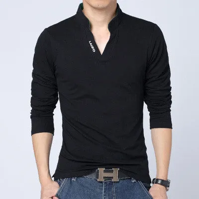 Long Sleeve Slim Polo T-Shirt