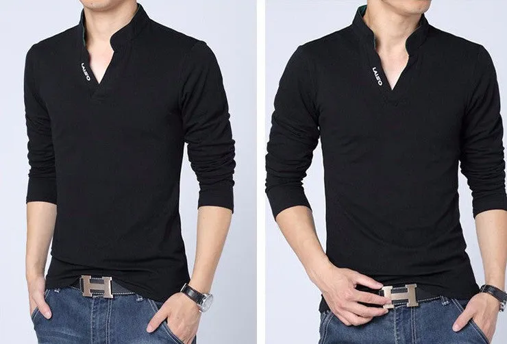 Long Sleeve Slim Polo T-Shirt
