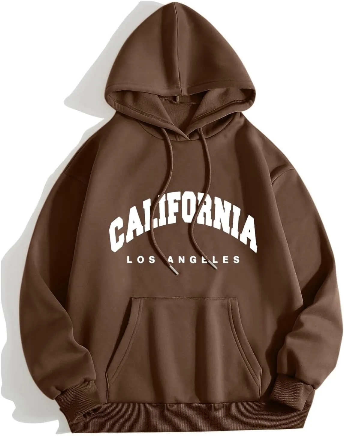 Los Angeles California Womens Zip Up Sweatshirt with Pocket New York Hoodie University Letter Hooded Sweatshirt Fall