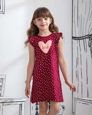 Love hearts قميص نوم بناتي