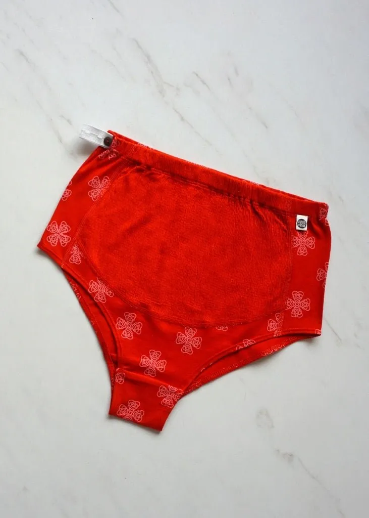 Love Knot Biowashed Organic Cotton Maternity Brief