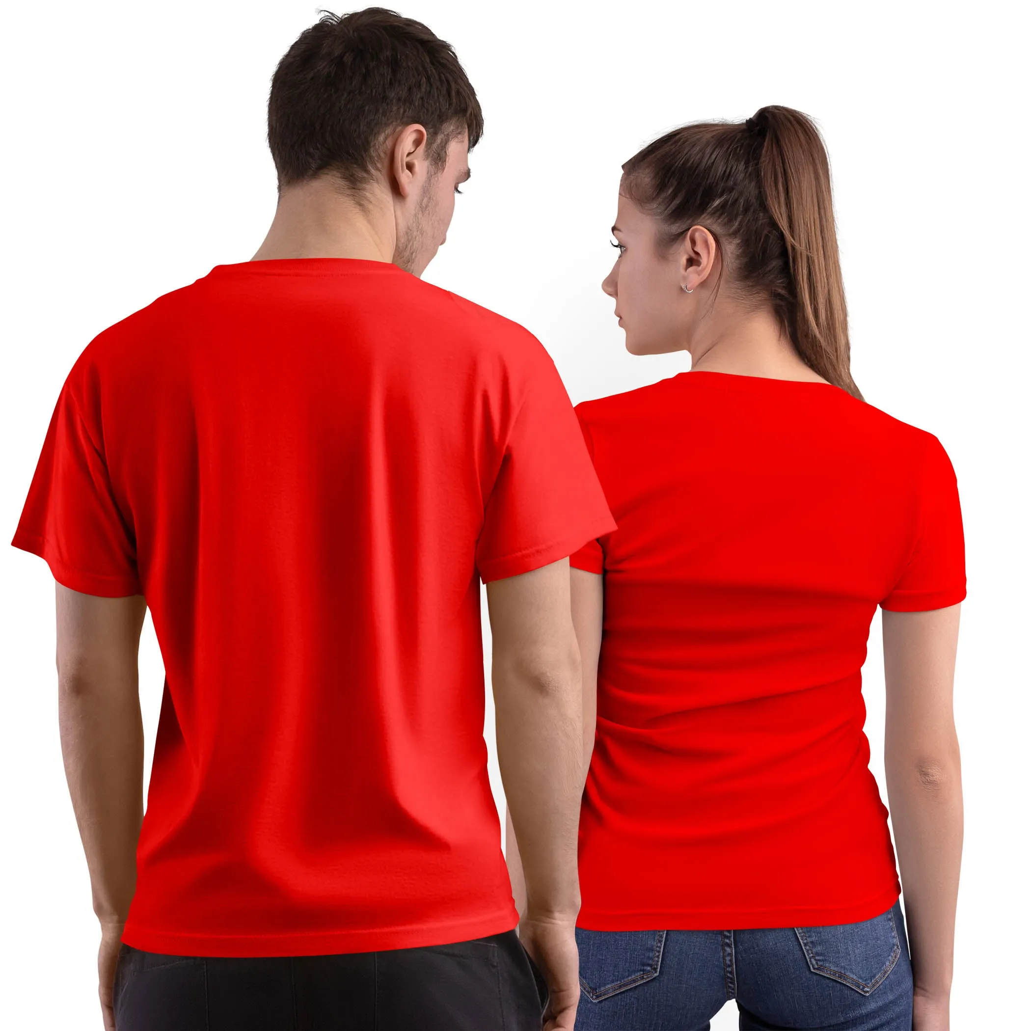 Love Pure Cotton Couple T-Shirts | Half Sleeves | Round Neck