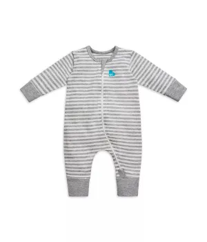 Love To Dream Cotton Footless Romper - Grey Stripe