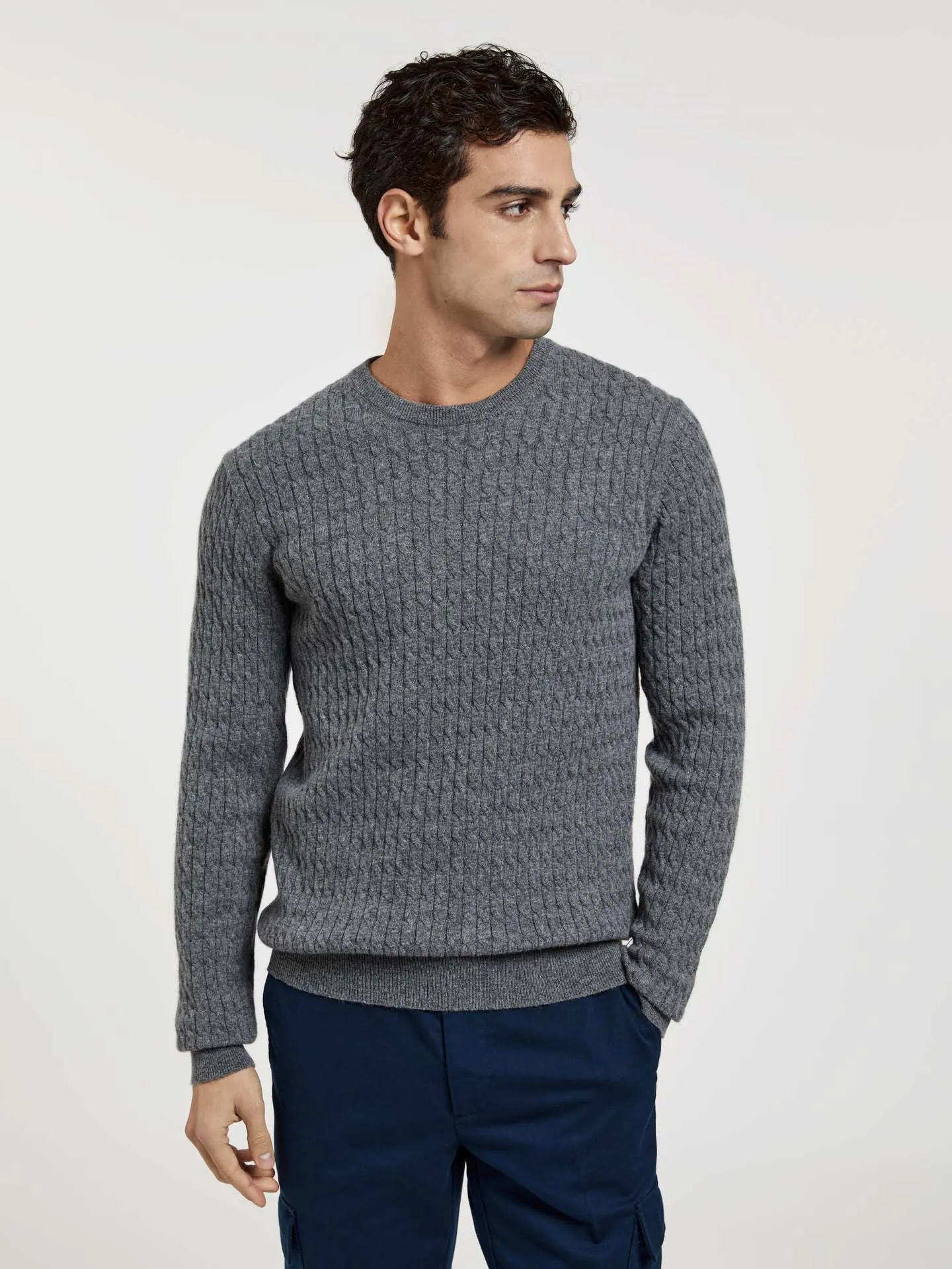 Luxeleisure Edition Crew Neck Cable Sweater