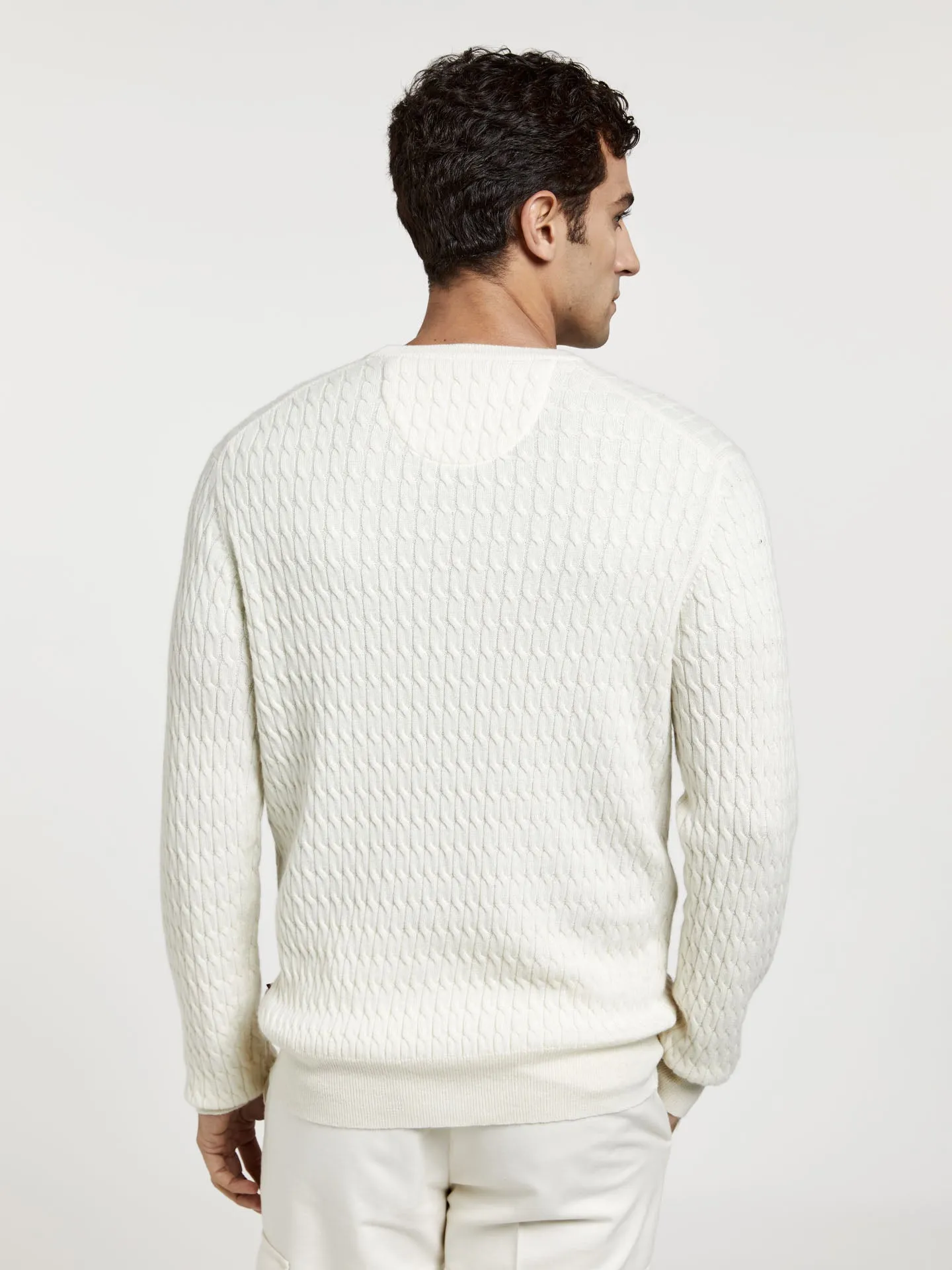 Luxeleisure Edition Crew Neck Cable Sweater