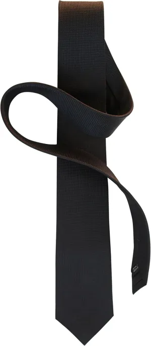 Luxury 2.5" Men's Black Skinny Silk Tie - 34 momme Silk Jacquard - Premium Six-Ply Silk - 100% Silk Lining - Extra Long 60"