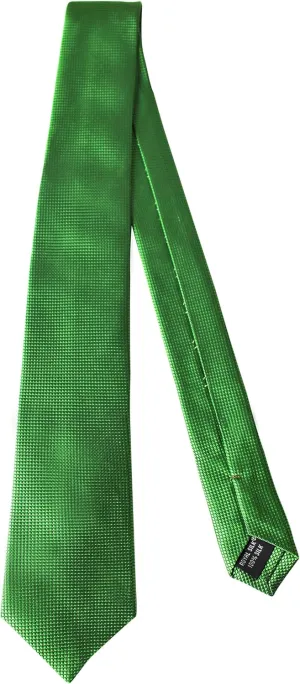 Luxury 2.5" Men's Teal Green Skinny Silk Tie - 34 momme Silk Jacquard - Premium Six-Ply Silk - 100% Silk Lining - Extra Long 60"