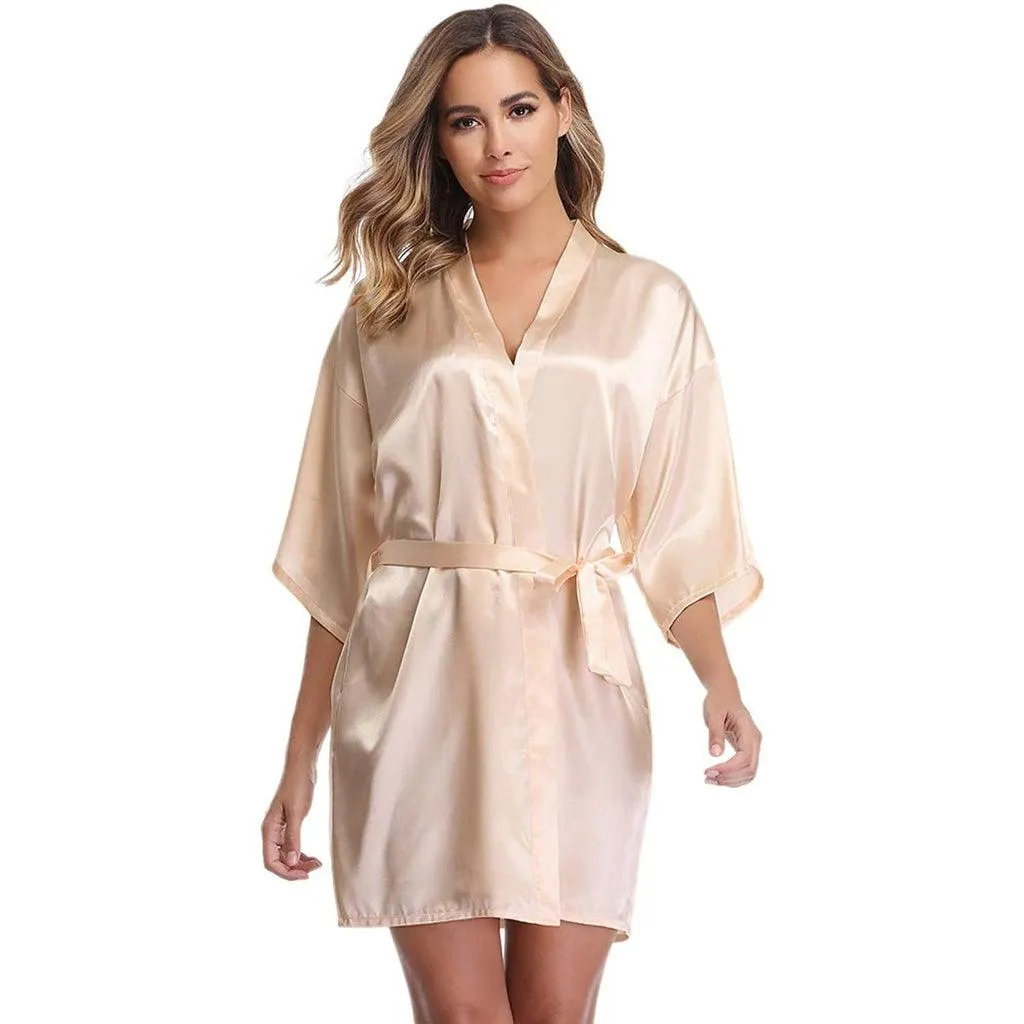 Luxury Comfortable Silk Robe For Women 100% Mulberry Silk Nightwear Bathrobe
