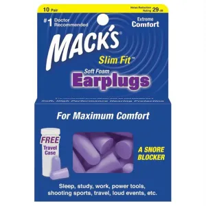 Mack's Slim Fit Earplugs 10 Pr