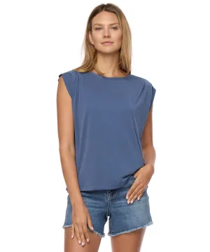 Madeline Pleated Sleeveless Tee