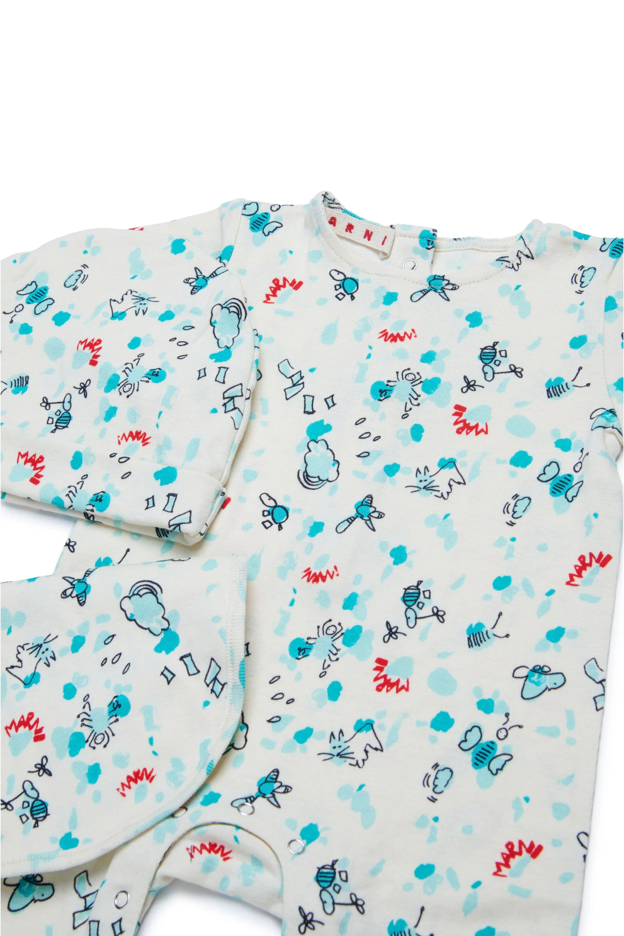 Magic Farm allover cotton newborn set