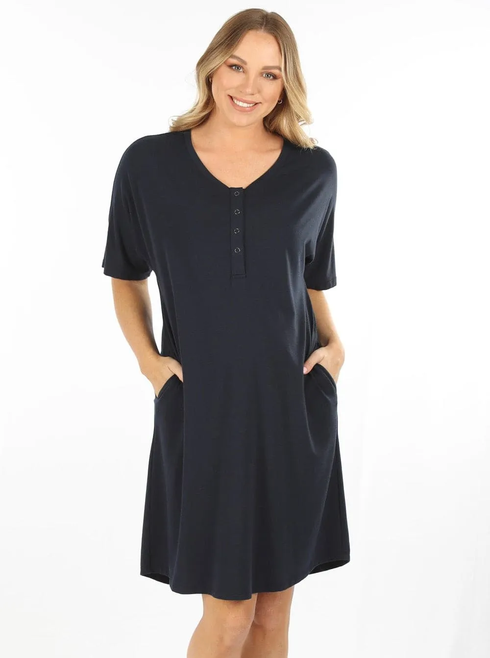 Mama Maternity Nightie with Free Baby Pouch