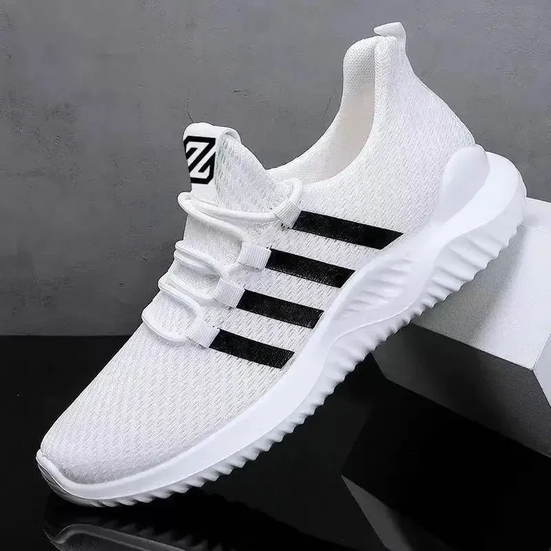 Man White Running Tennis Shoe Comfortable Outdoor Sports Shoes for Men Casual Shoes Tenis Masculino Men Sneakers Mesh Breathable