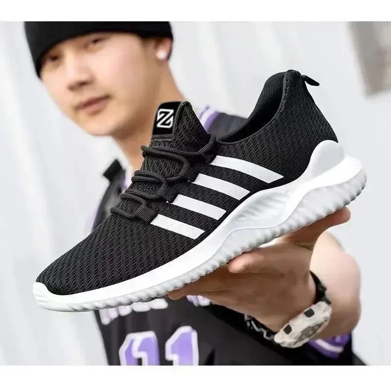 Man White Running Tennis Shoe Comfortable Outdoor Sports Shoes for Men Casual Shoes Tenis Masculino Men Sneakers Mesh Breathable