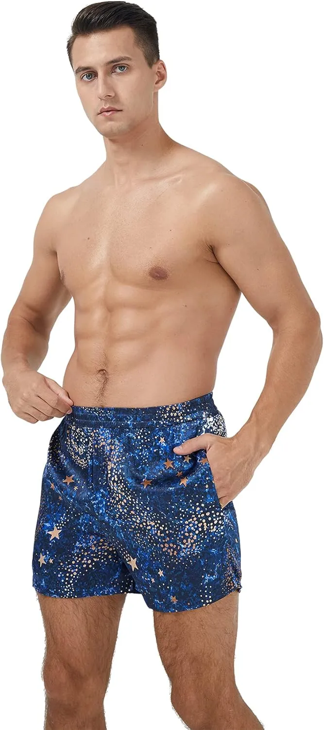 MANSPHIL Silk Boxer Shorts for Men, Grade 6A 100% Mulberry Silk