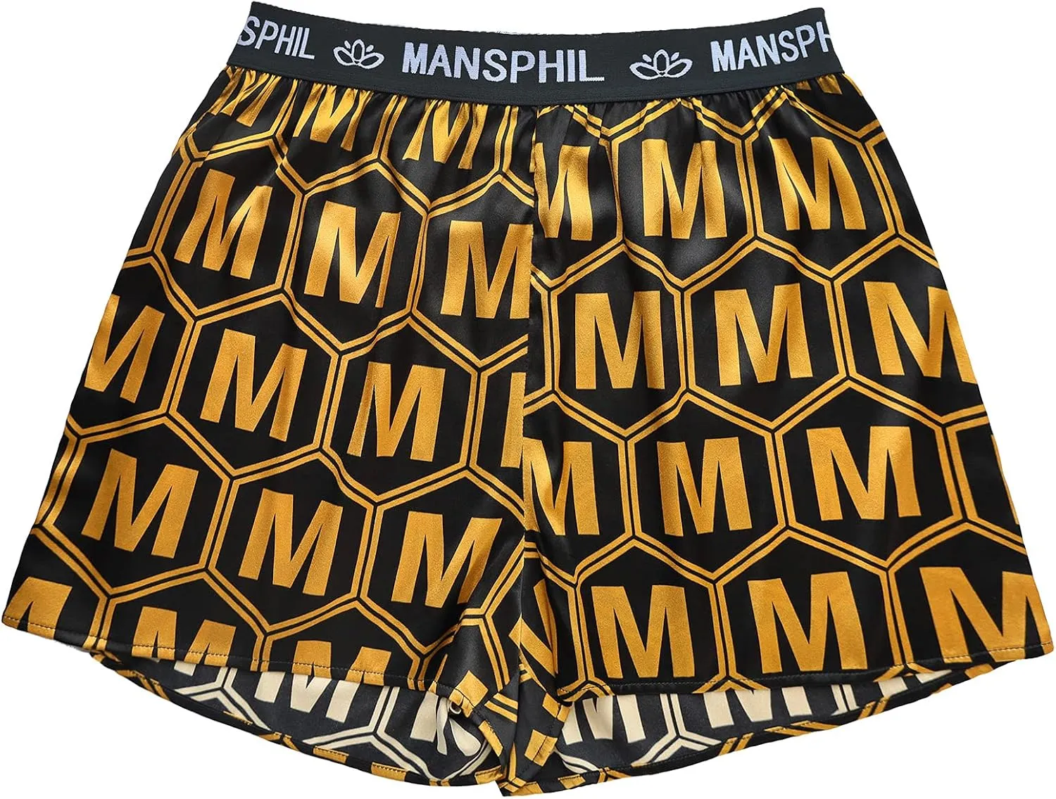 MANSPHIL Silk Boxer Shorts for Men, Grade 6A 100% Mulberry Silk