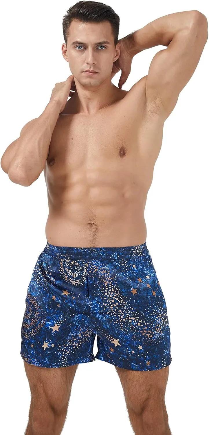 MANSPHIL Silk Boxer Shorts for Men, Grade 6A 100% Mulberry Silk