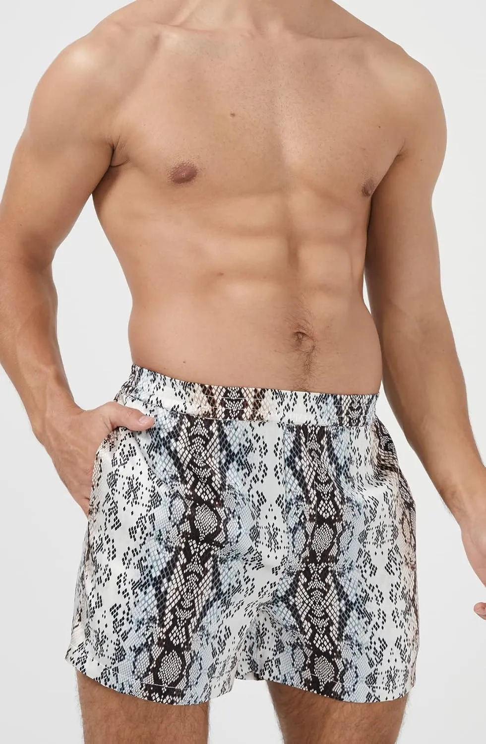 MANSPHIL Silk Boxer Shorts for Men, Grade 6A 100% Mulberry Silk