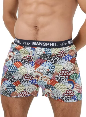 MANSPHIL Silk Boxer Shorts for Men, Grade 6A 100% Mulberry Silk