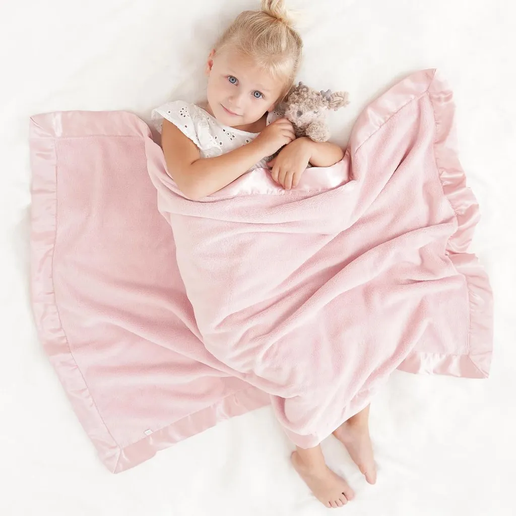 MANTA PARA BEBE, CORAL ROSA