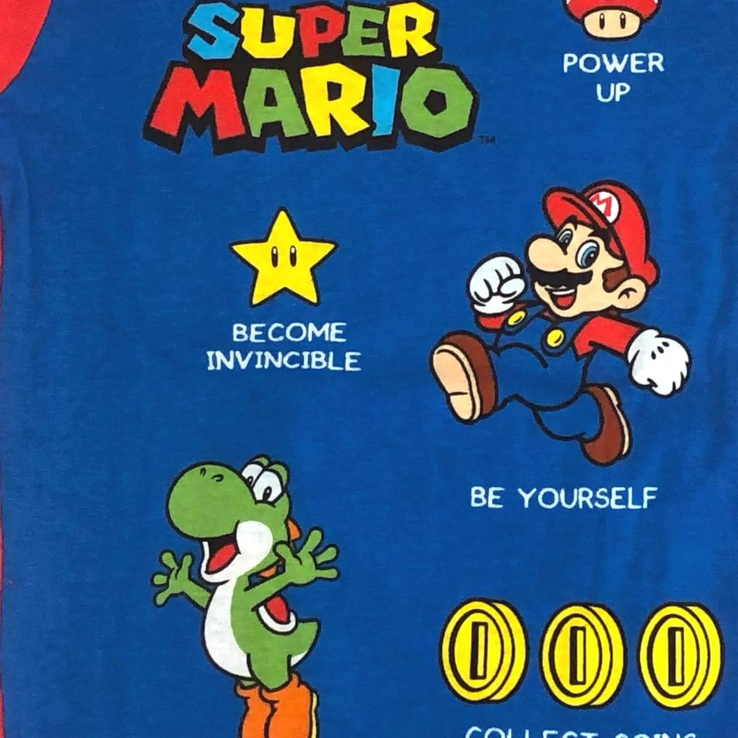Mario Cotton Pajamas for Boys Super Mario Short Sleeve Kids PJs 4 Piece Set