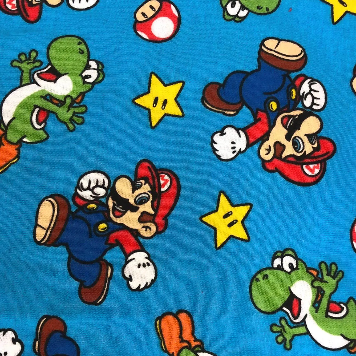 Mario Cotton Pajamas for Boys Super Mario Short Sleeve Kids PJs 4 Piece Set