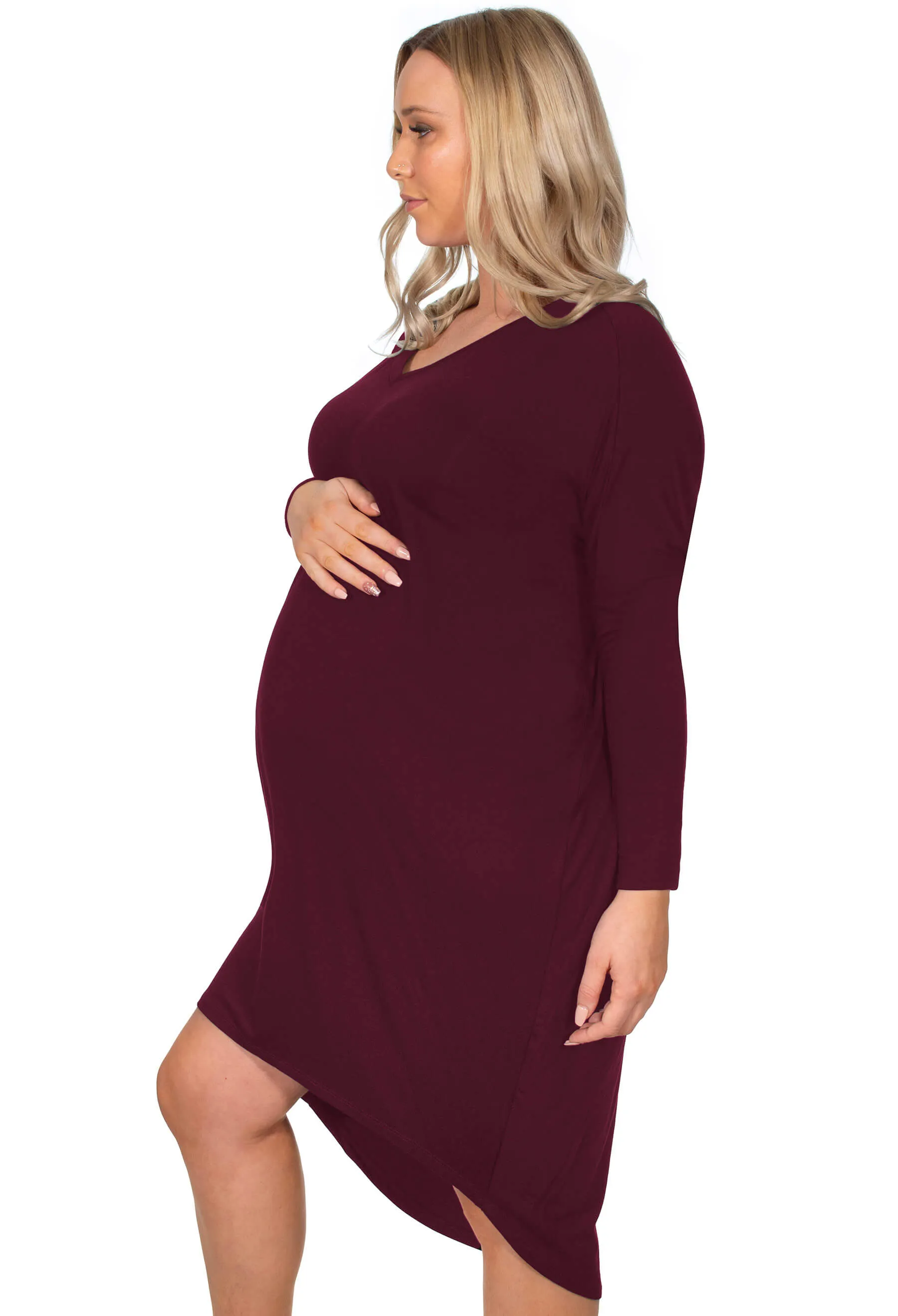 Maternity Bamboo Night Dress - 2 Pack
