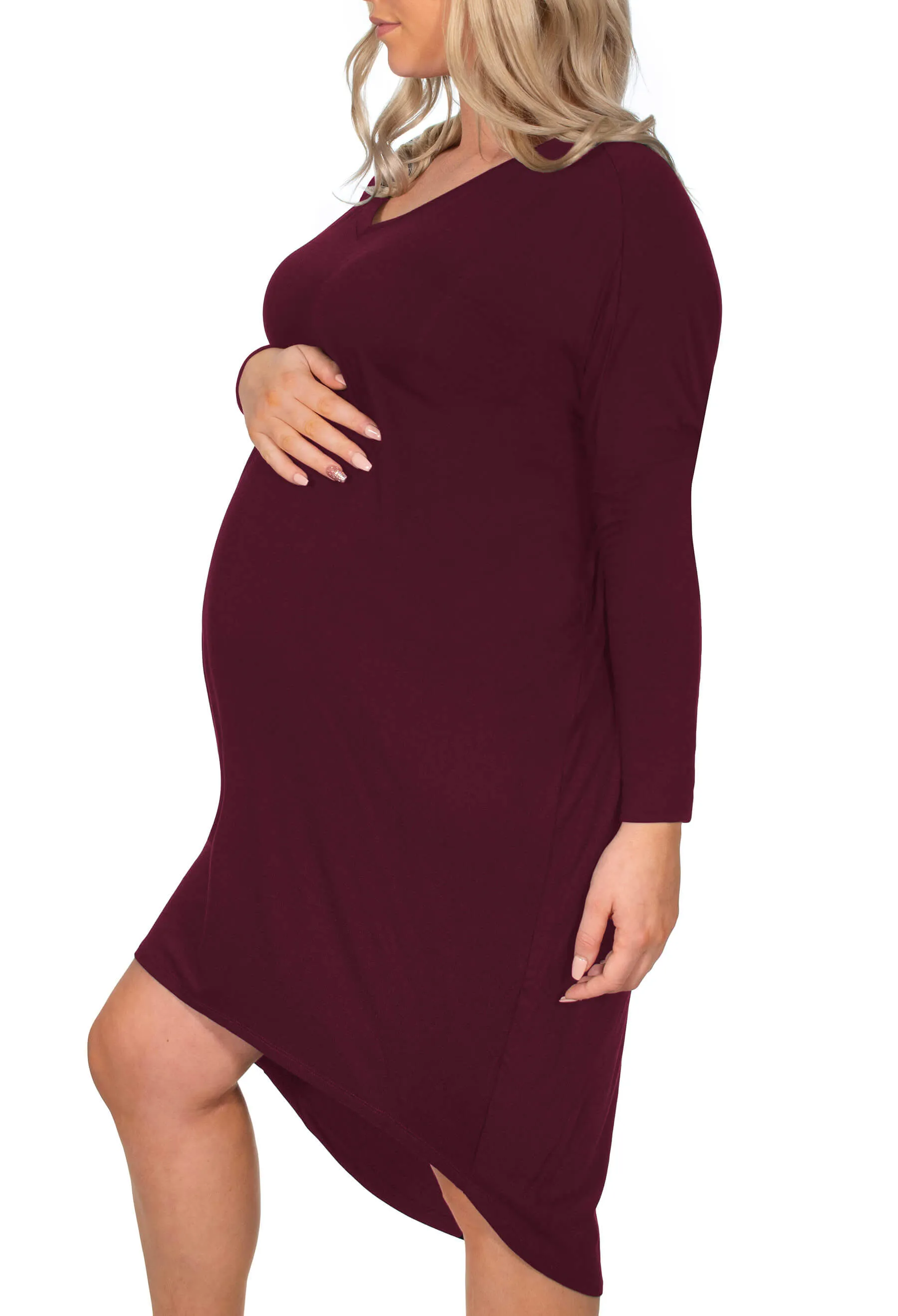 Maternity Bamboo Night Dress - 2 Pack