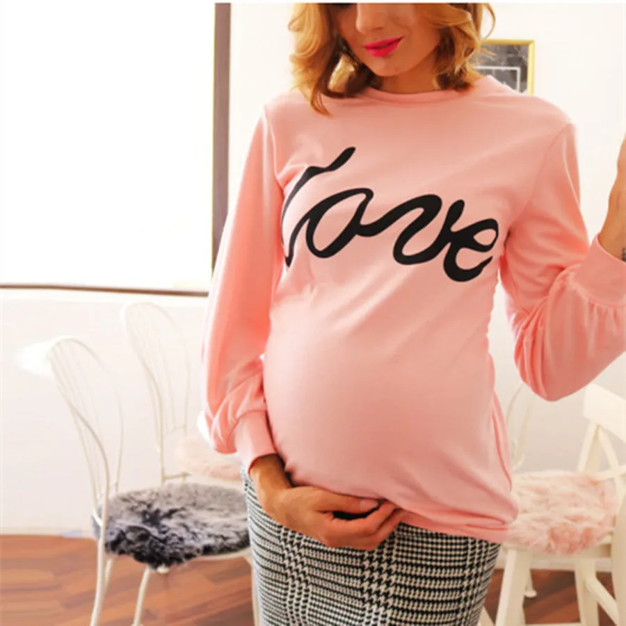 Maternity Sweatshirt Love Printed Parent-child Sweatshirt