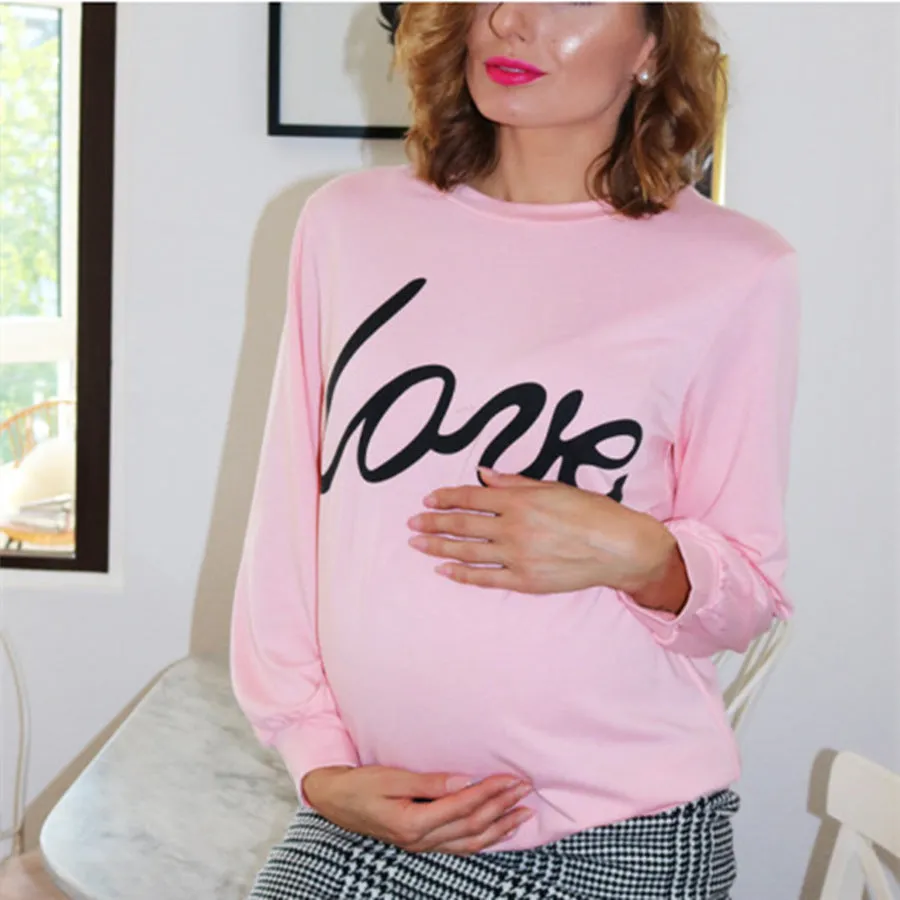 Maternity Sweatshirt Love Printed Parent-child Sweatshirt