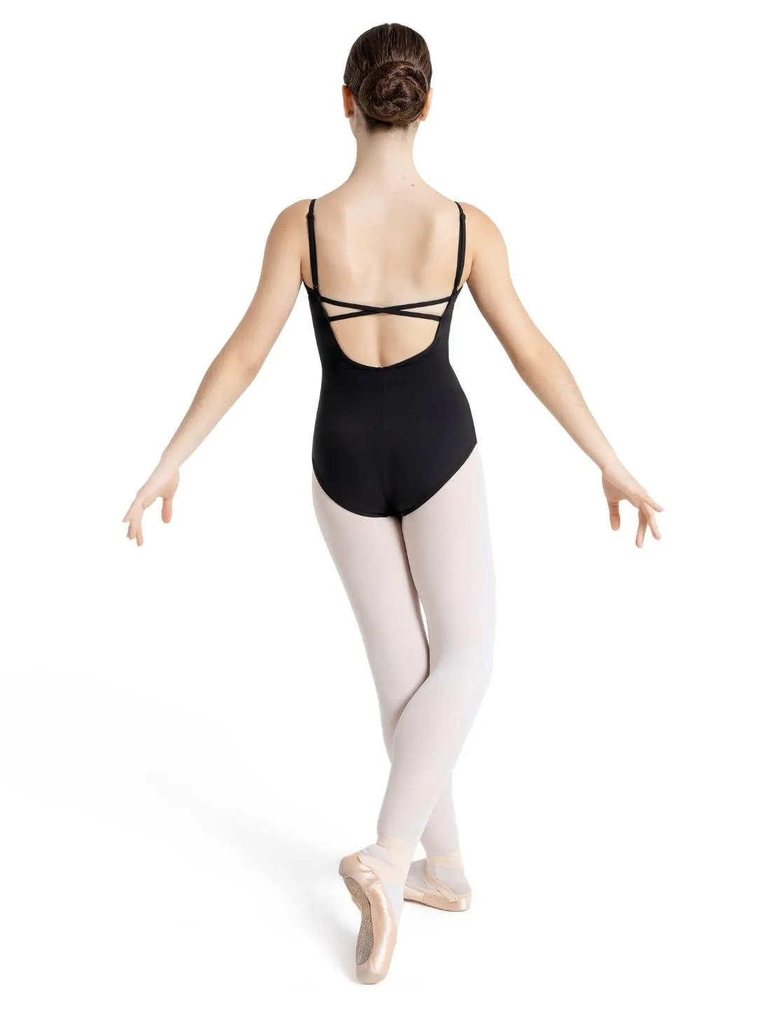 MC802W - Women’s Meryl Camisole Leotard (Black) - Select Size