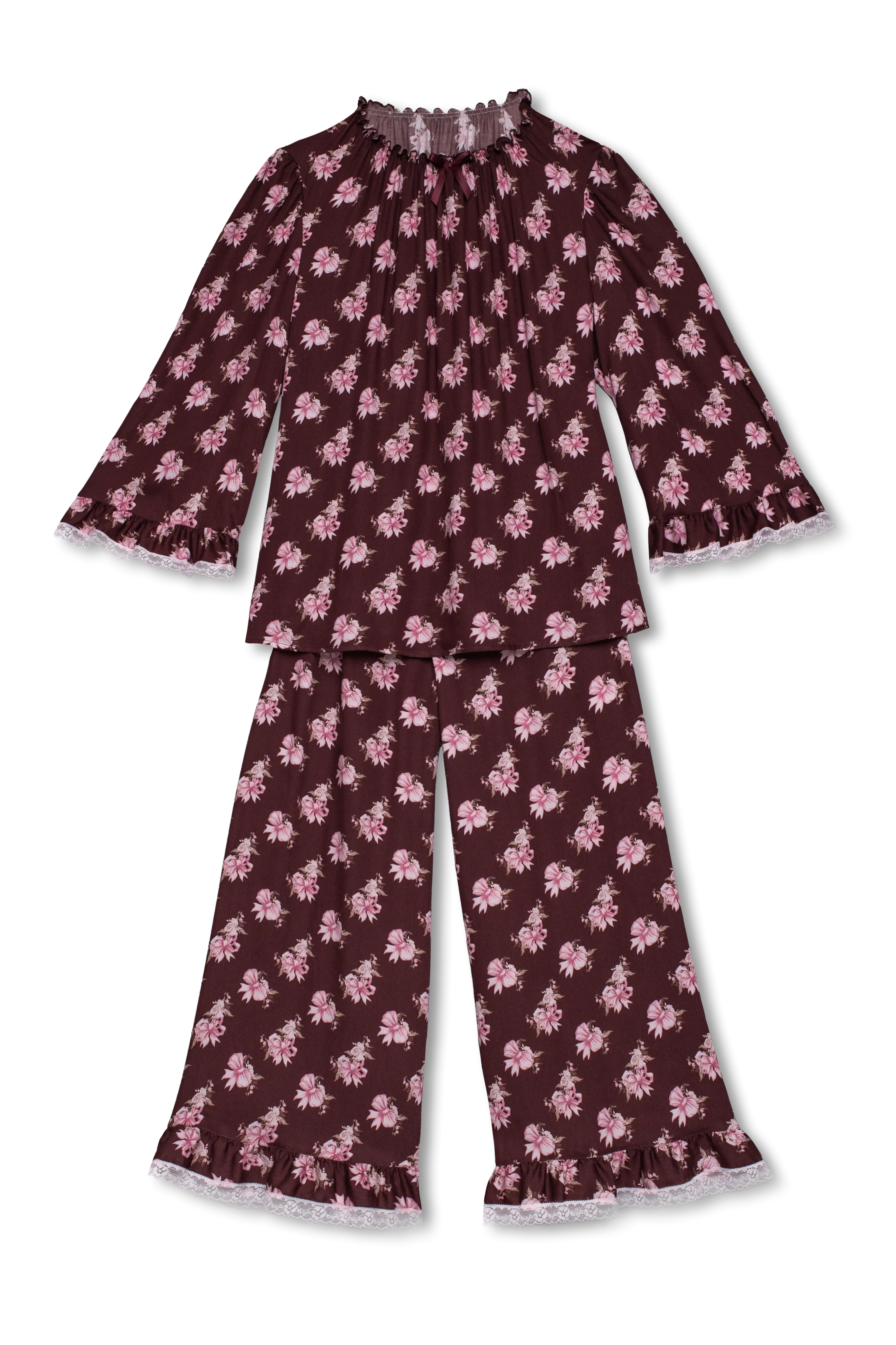 MELANY WOMEN’S PYJAMA BURGUNDY
